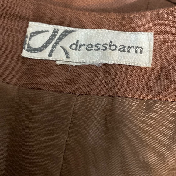 Dress Barn Brown Linen sequence cropped jacket - Size Large - Picture 5 of 11